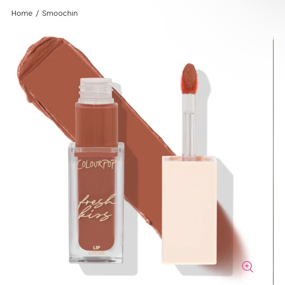 ColourPop Fresh Kiss Lip Creme Lipstick Lipgloss Smoochin’ (Brown, Beige)